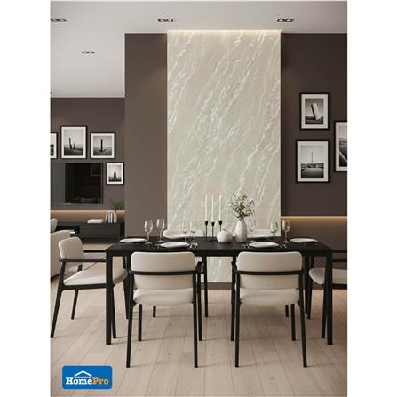 แผ่นตกแต่งผนัง SPC WALL PANEL 122x244 ซม. TARA โอปอล์ ครีม_3