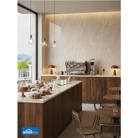 แผ่นตกแต่งผนัง SPC WALL PANEL 122x244 ซม. TARA โอปอล์ ครีม_6