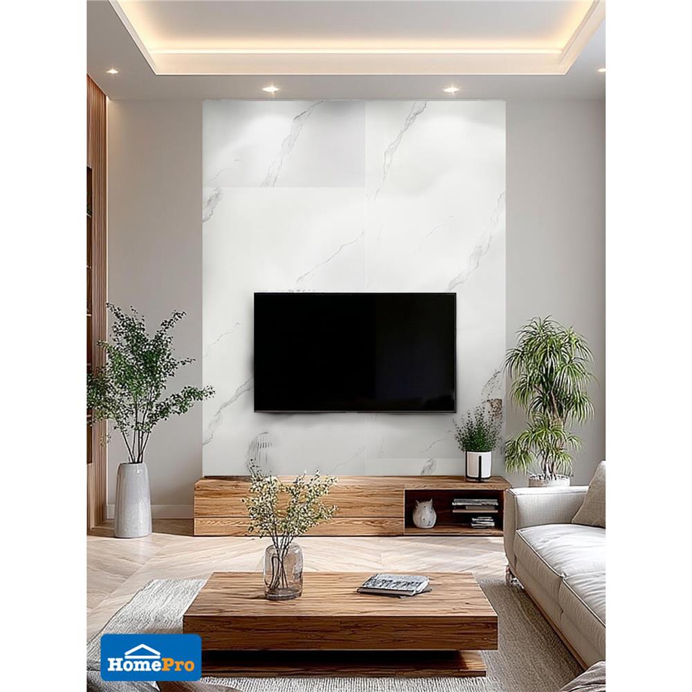 แผ่นตกแต่งผนัง SPC WALL PANEL 122x244 ซม. TARA โอปอล์ ไวท์