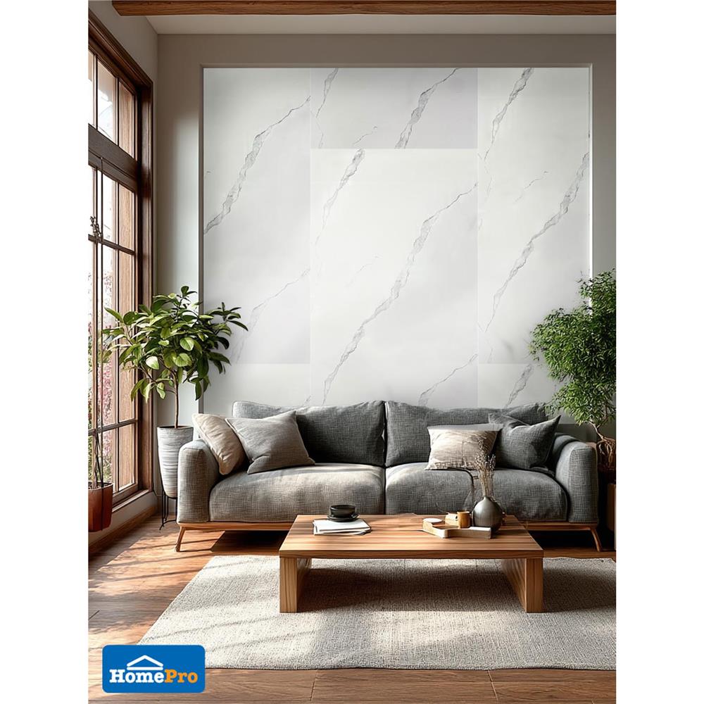 แผ่นตกแต่งผนัง SPC WALL PANEL 122x244 ซม. TARA โอปอล์ ไวท์