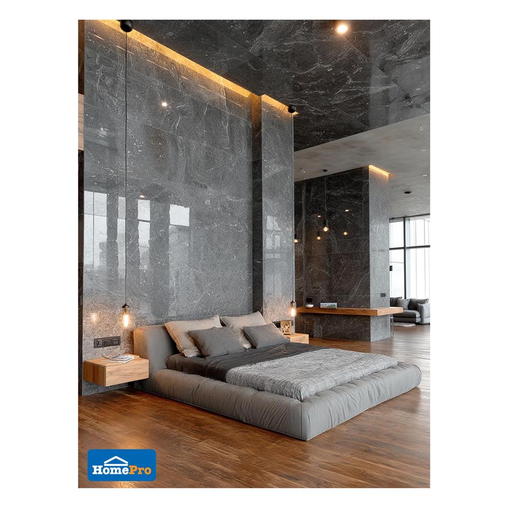 แผ่นตกแต่งผนัง SPC WALL PANEL 122x244 ซม. TARA คาราโตโร่ ดำ