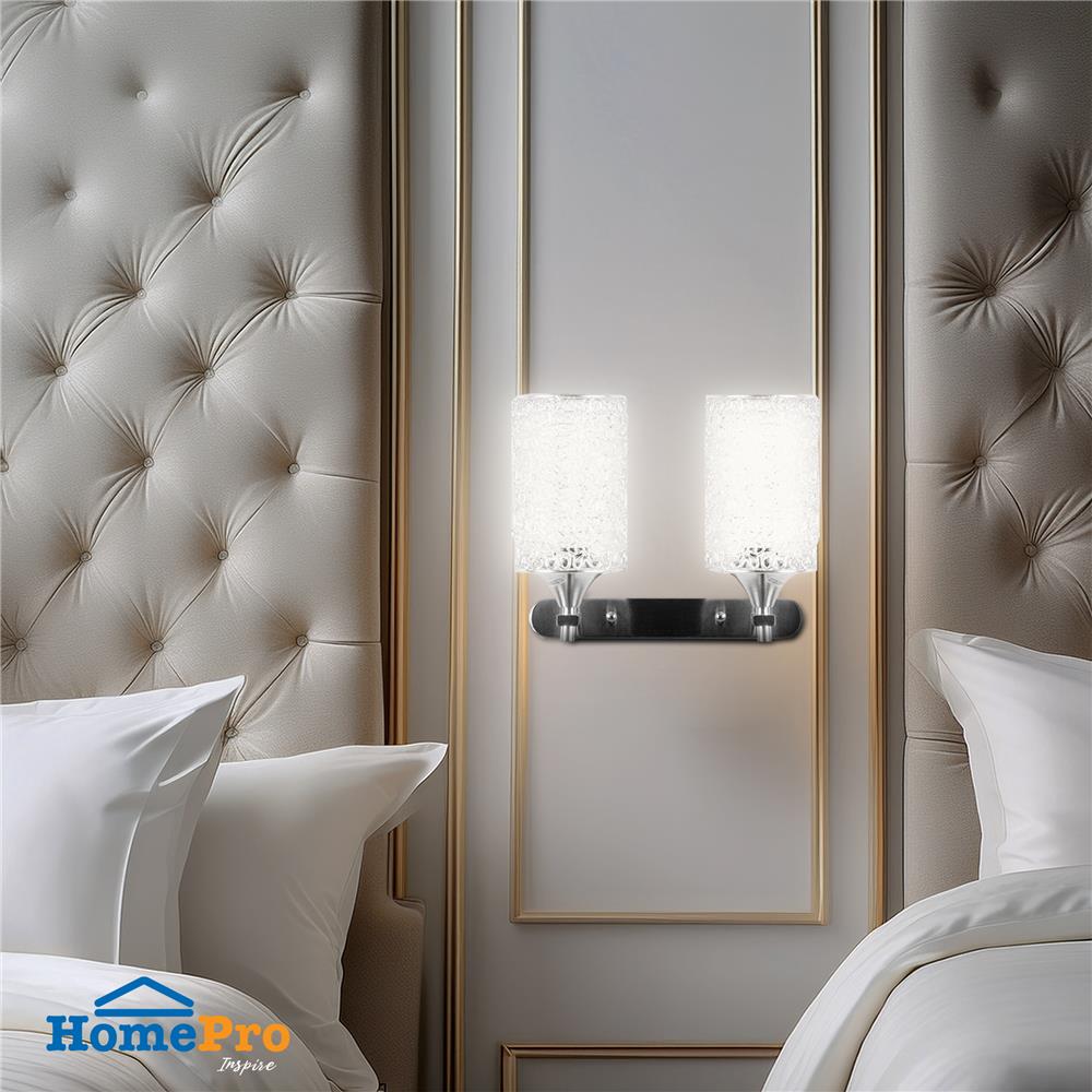 ไฟกิ่งภายใน CARINI 18614N-2BSN สีเงิน 2 หัว