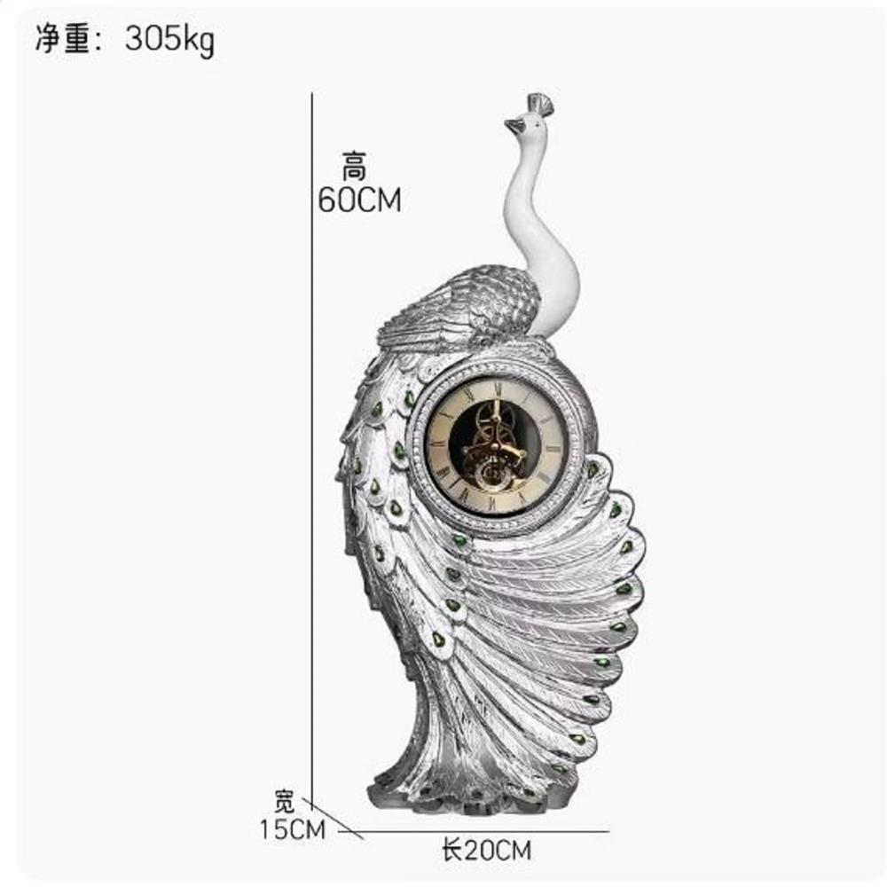 นาฬิกาตั้งโต๊ะ INTERY CT215C048_04 23.62X7.87 นิ้ว สีเงิน