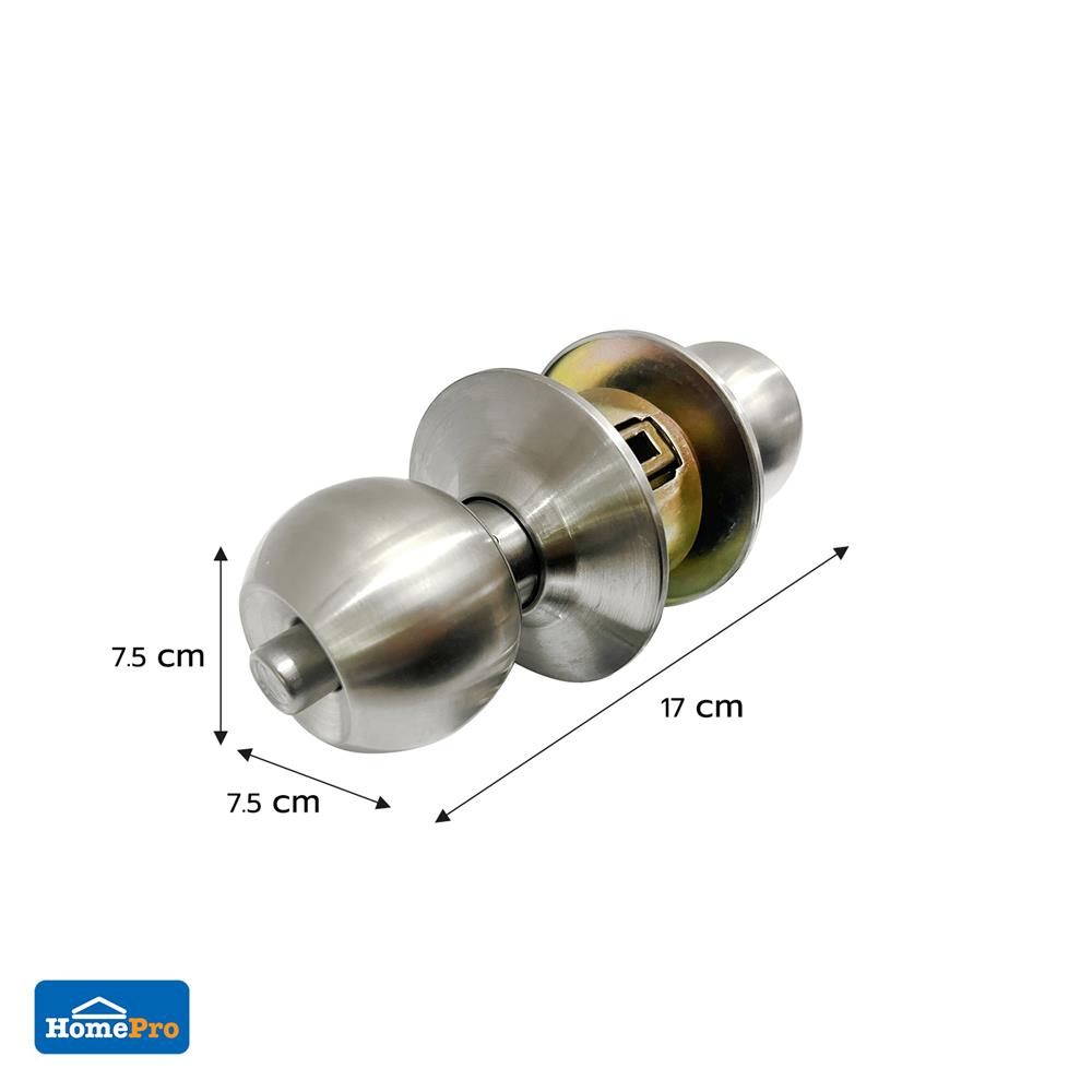 ลูกบิดห้องน้ำ หัวกลม AZLE MAT053-P สีสเตนเลส