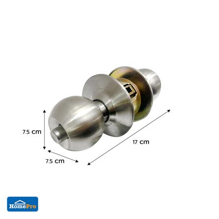 ลูกบิดห้องน้ำ หัวกลม AZLE MAT053-P สีสเตนเลส_3