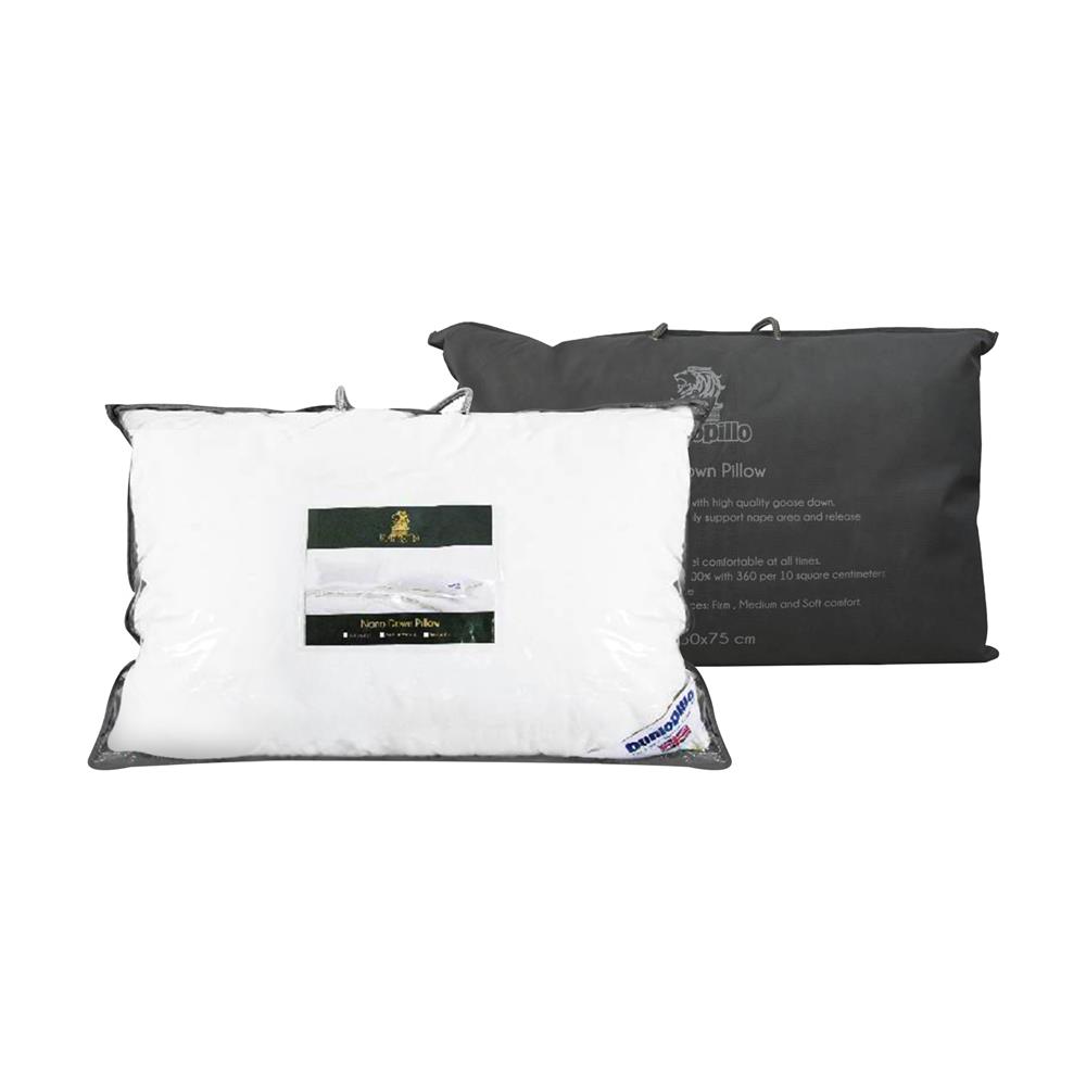 หมอนหนุน ใยสังเคราะห์ DUNLOPILLO NANO DOWN SOFT 50x75 ซม. สีขาว