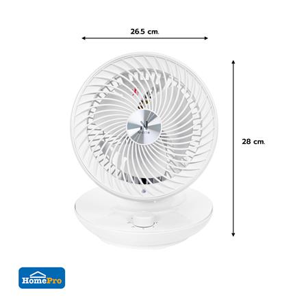 พัดลมตั้งโต๊ะ 8 นิ้ว NIKITO NDX1927 สีขาว_7