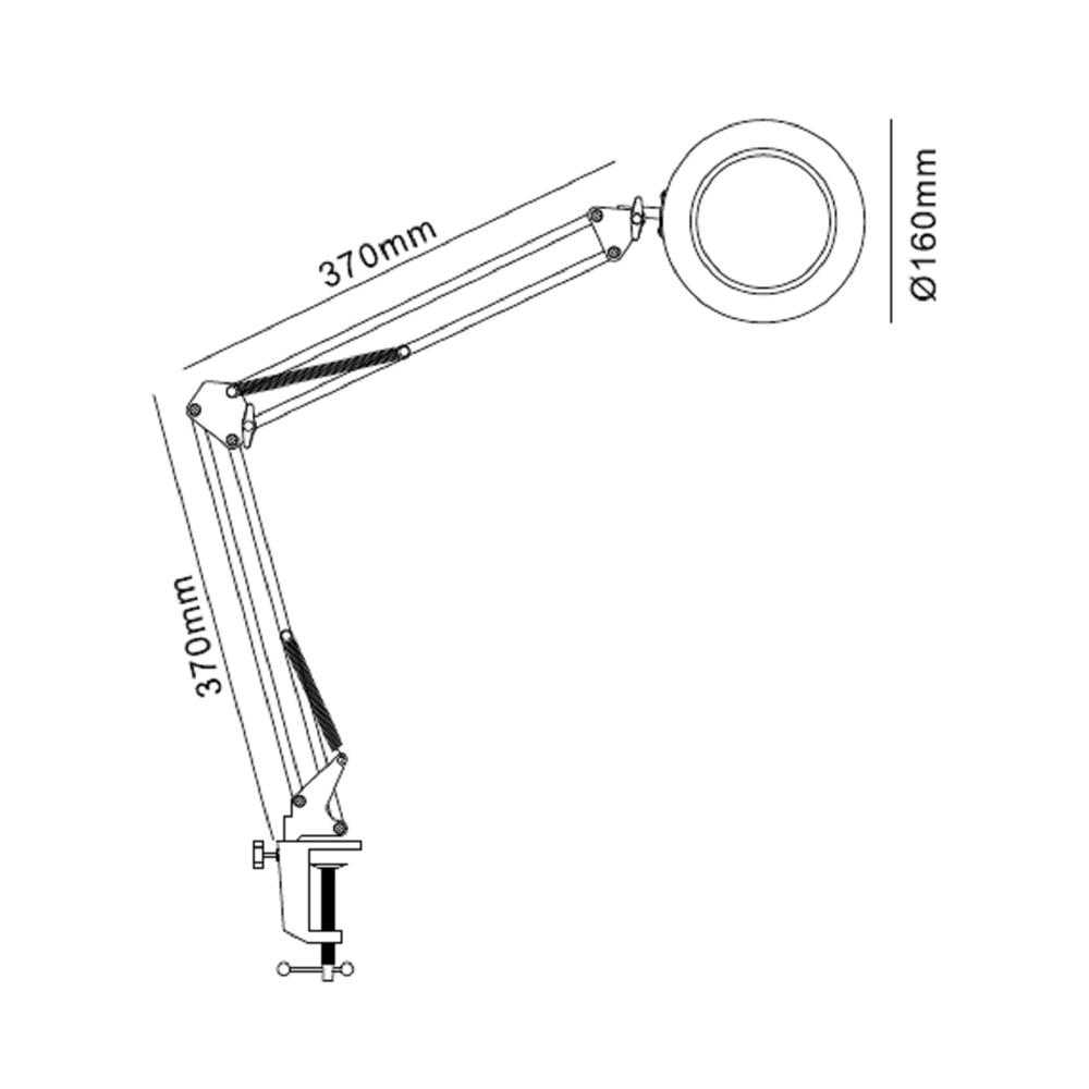 ไฟอ่านหนังสือ LED CARINI MT15-3657 9 วัตต์ สีดำ