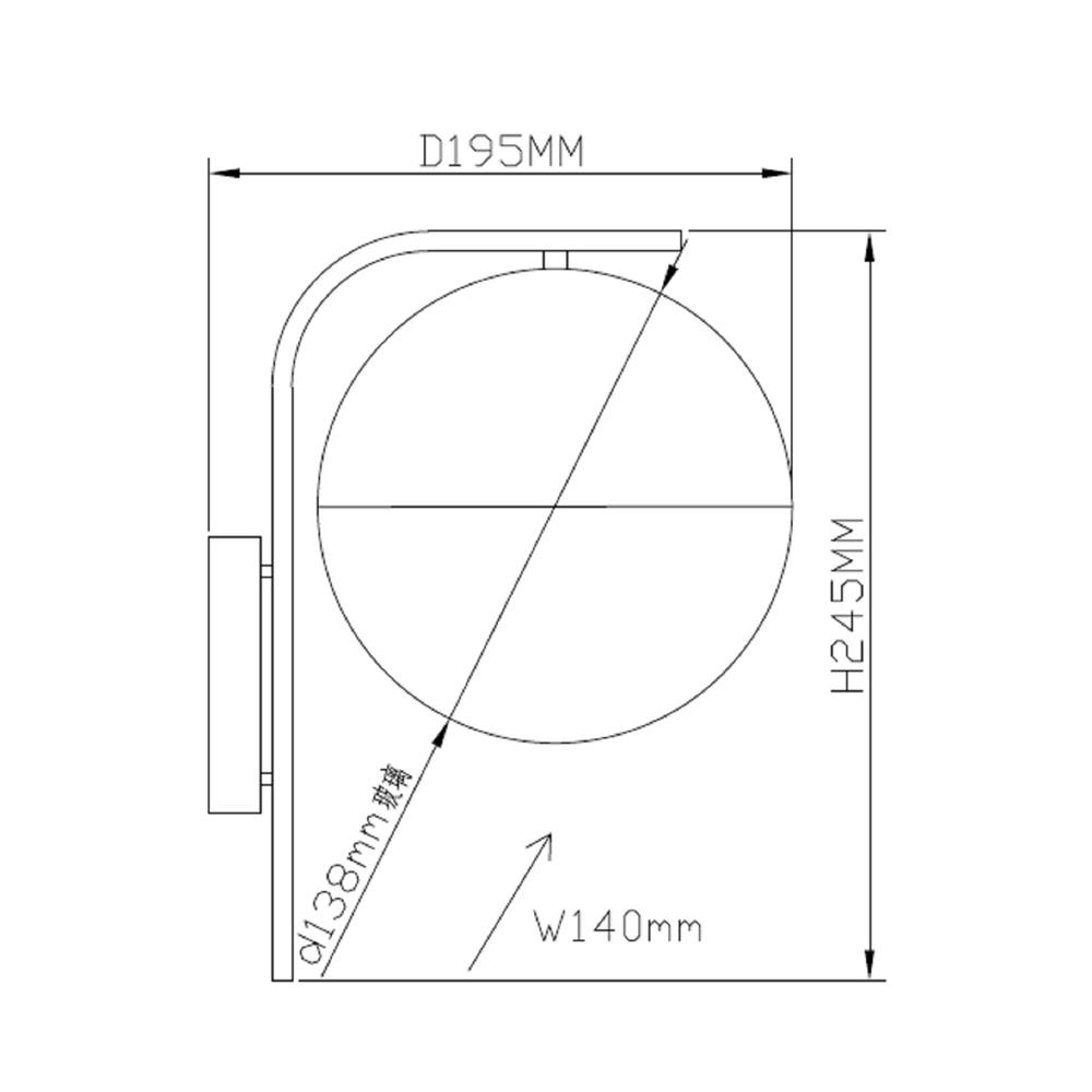 ไฟกิ่งภายใน CARINI 5001-1SN สีขาว/เงิน 1 หัว