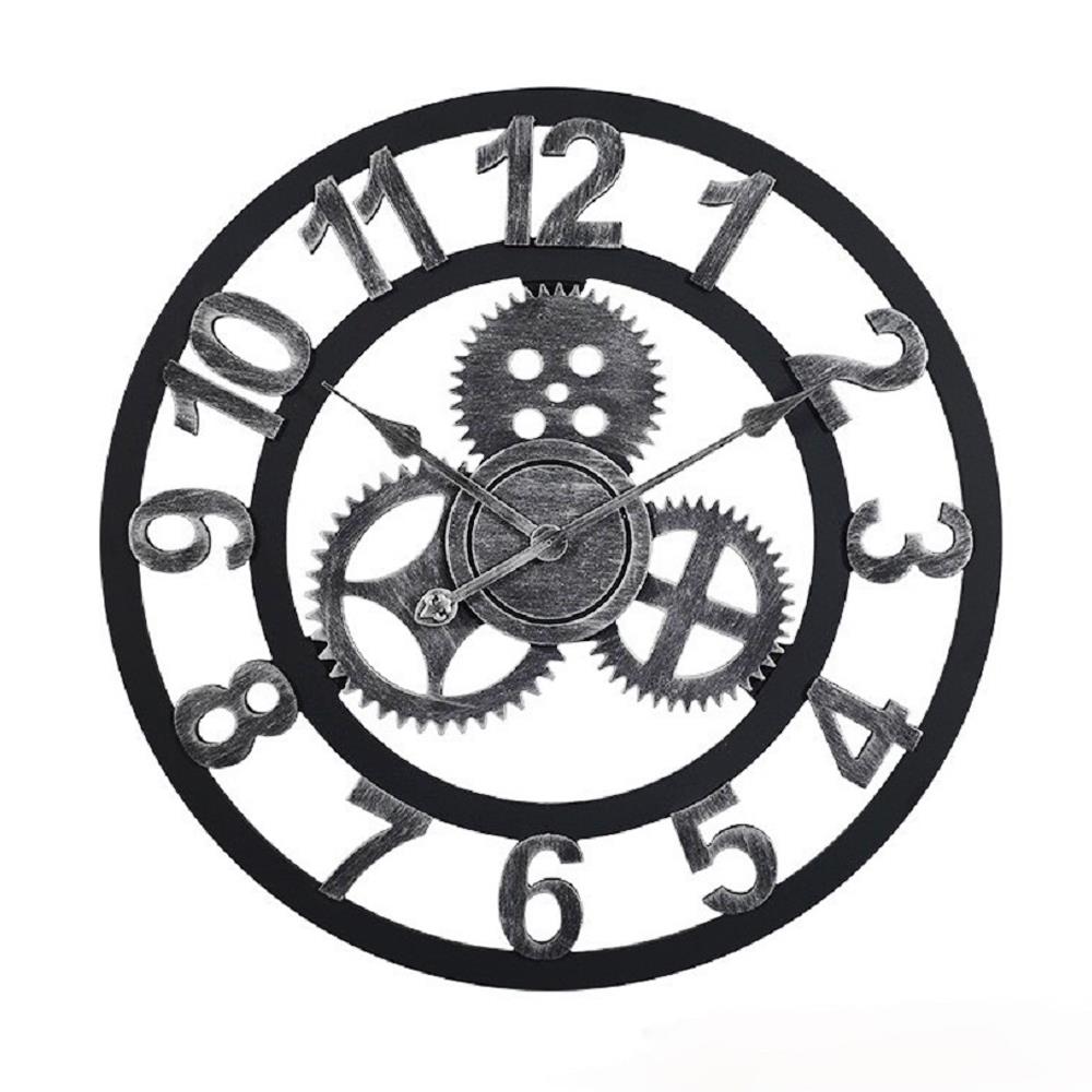 นาฬิกาแขวน INTERY C1038C012_04 15.75 นิ้ว สีเงิน