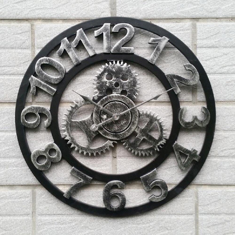 นาฬิกาแขวน INTERY C1038C012_04 15.75 นิ้ว สีเงิน