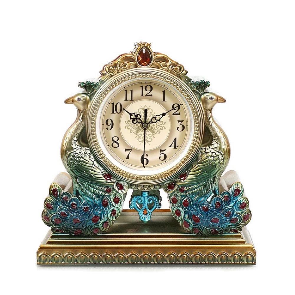 นาฬิกาตั้งโต๊ะ INTERY CT027C009_04 12.20 นิ้ว สีฟ้า/เขียว/ทอง_1