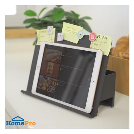 ที่วางแท็บเล็ตพร้อมเก็บปลั๊กไฟ STACKO TIDY 30X13X21 ซม. สีเทา_5