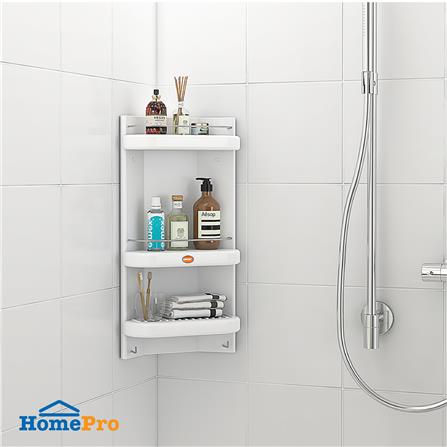 ชั้นวางเข้ามุม 3 ชั้น SUPER JENNY สีขาว_2