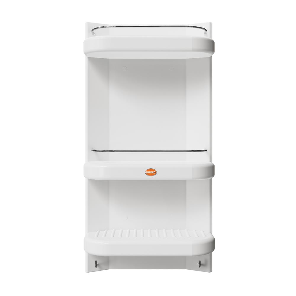 ชั้นวางติดผนัง 3 ชั้น SUPER JENNY สีขาว