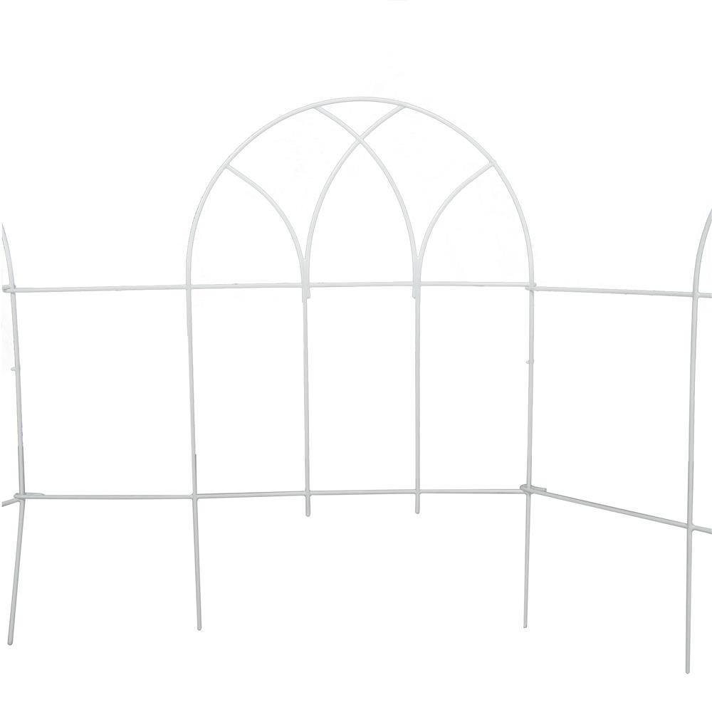 รั้วเหล็กเคลือบ PVC SPRING GB002 สีขาว