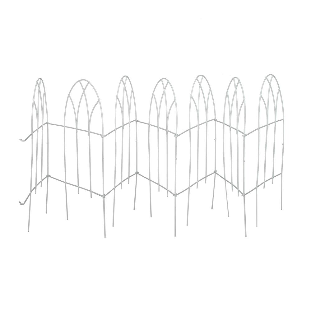 รั้วเหล็กเคลือบ PVC SPRING GB002 สีขาว