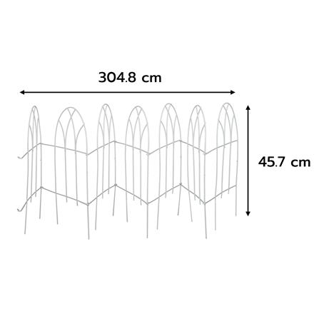 รั้วเหล็กเคลือบ PVC SPRING GB002 สีขาว_5