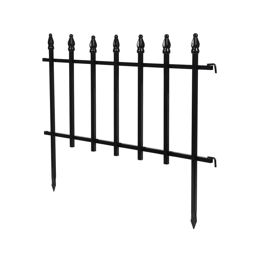 รั้วเหล็ก SPRING ลายลูกศร สีดำ