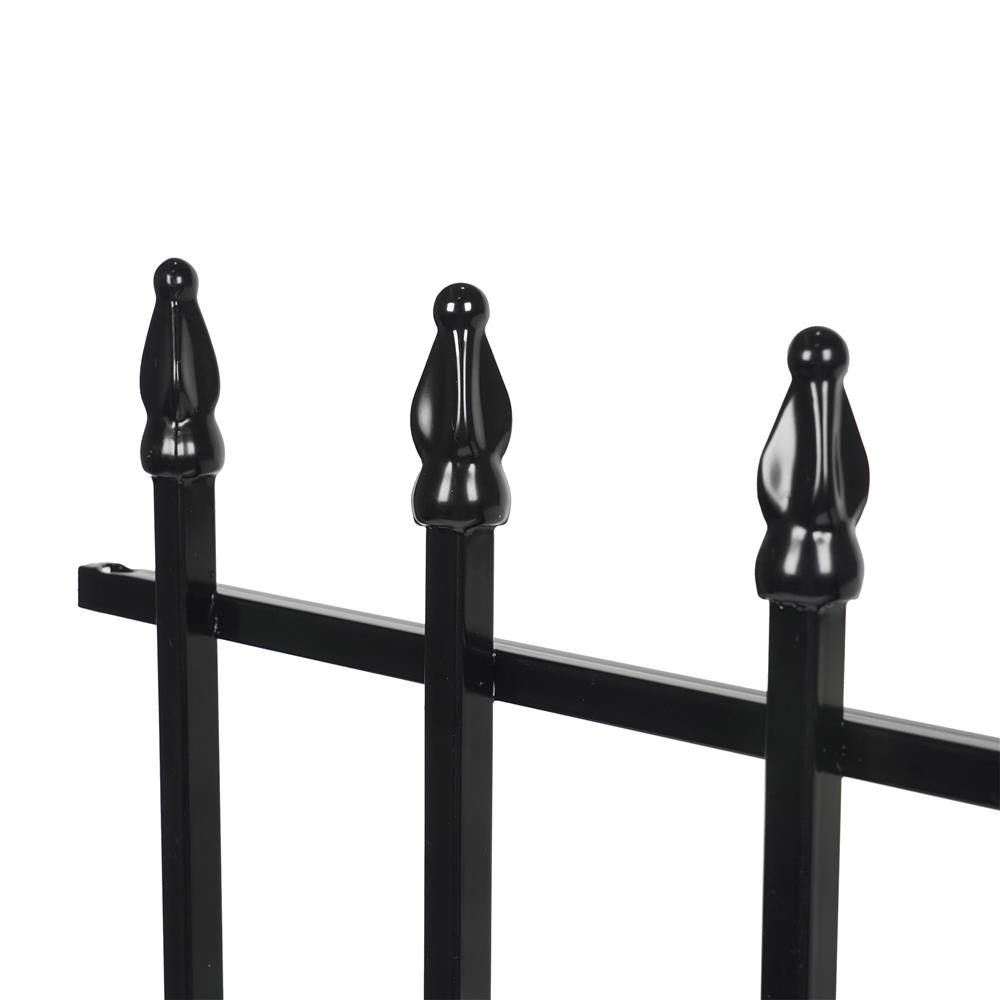 รั้วเหล็ก SPRING ลายลูกศร สีดำ