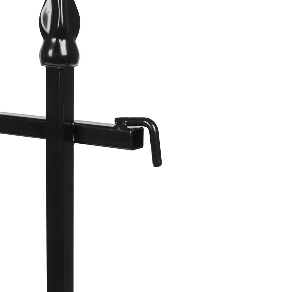 รั้วเหล็ก SPRING ลายลูกศร สีดำ