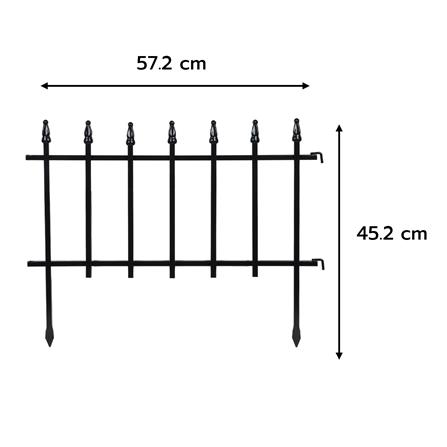 รั้วเหล็ก SPRING ลายลูกศร สีดำ_7