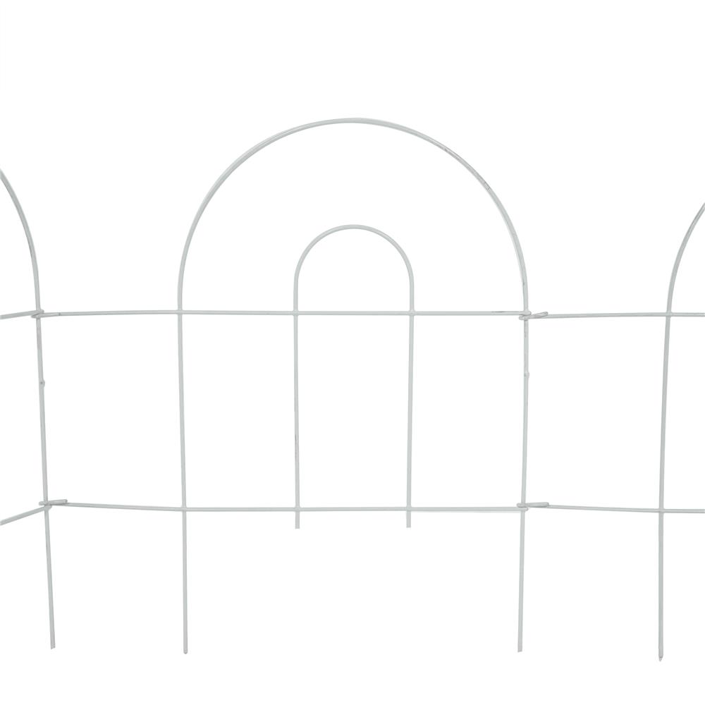 รั้วเหล็กเคลือบ PVC SPRING 51808 สีขาว