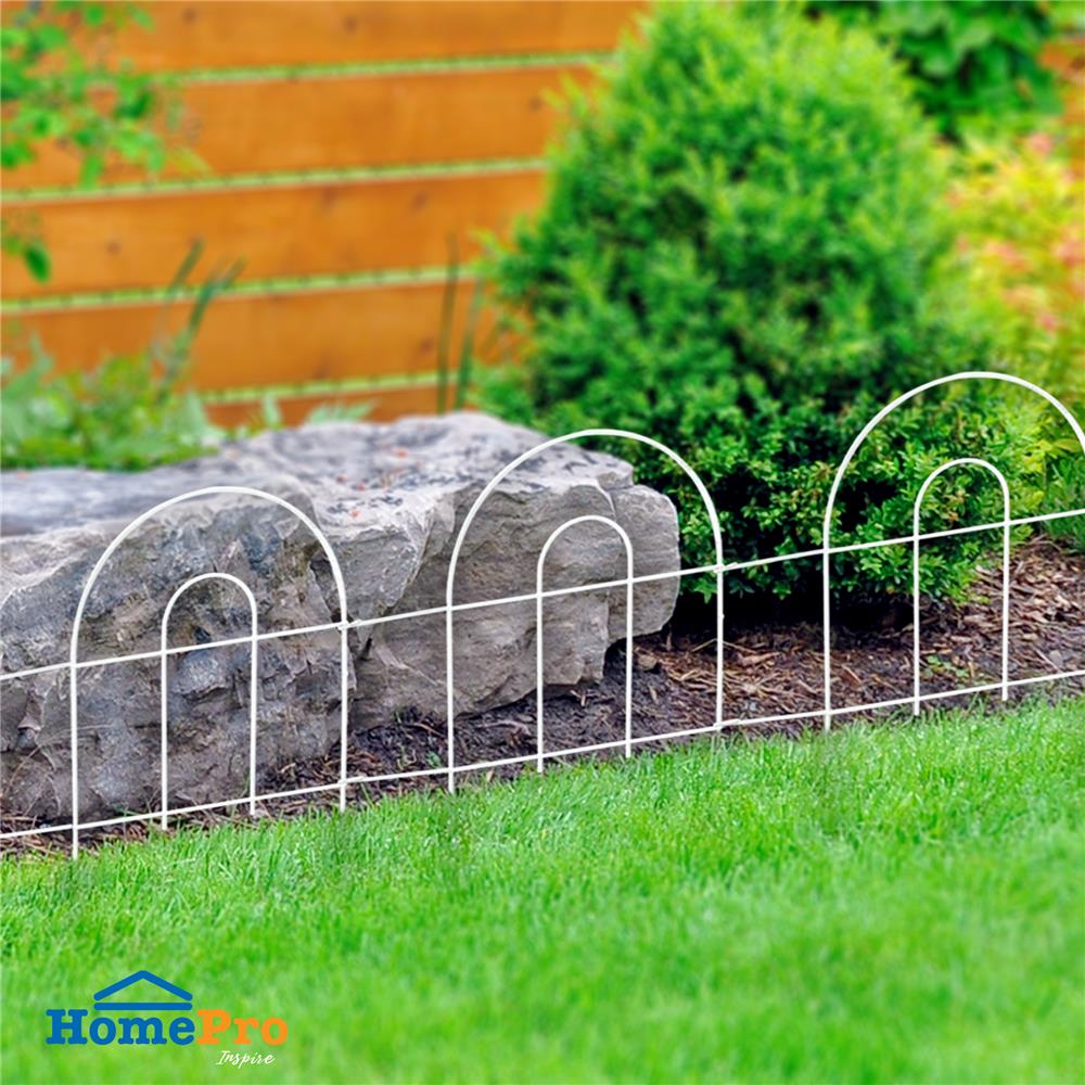 รั้วเหล็กเคลือบ PVC SPRING 51808 สีขาว