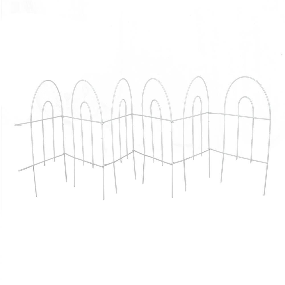 รั้วเหล็กเคลือบ PVC SPRING 51808 สีขาว