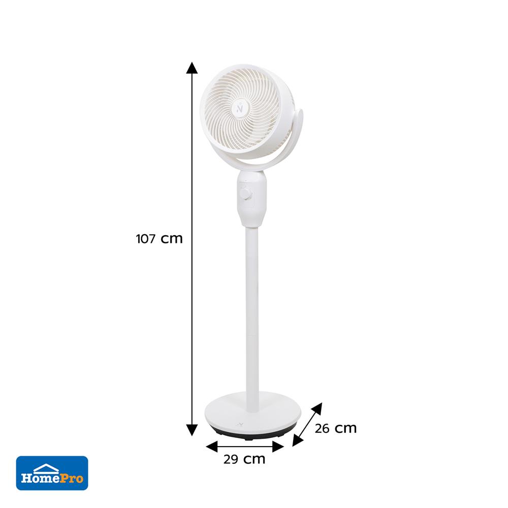 พัดลมตั้งพื้น 8 นิ้ว NIKITO HFX-J024A สีขาว