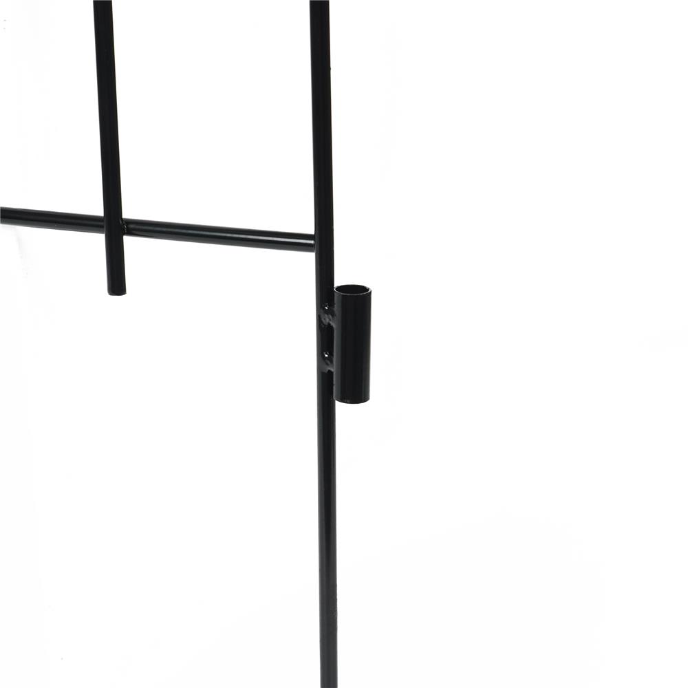 รั้วเหล็ก SPRING สไตล์โกธิค สีดำ