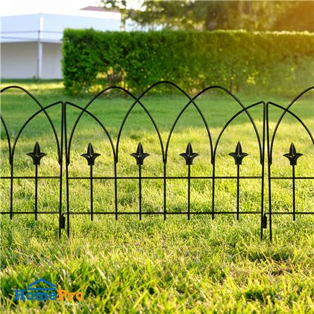 รั้วเหล็ก SPRING สไตล์โกธิค สีดำ_0