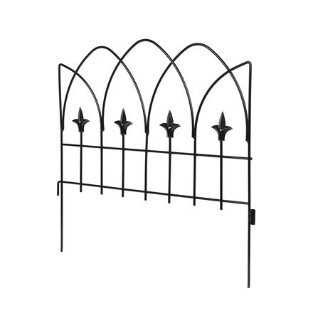 รั้วเหล็ก SPRING สไตล์โกธิค สีดำ_2
