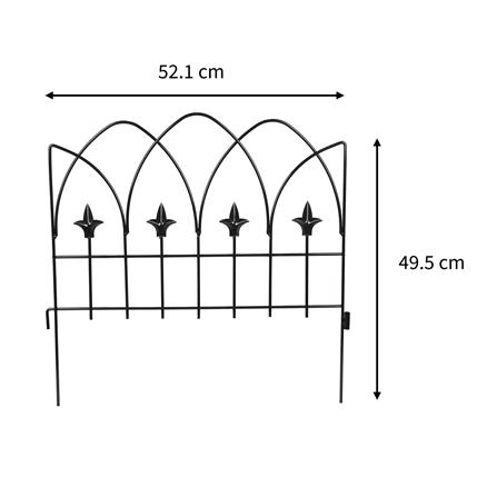 รั้วเหล็ก SPRING สไตล์โกธิค สีดำ_7