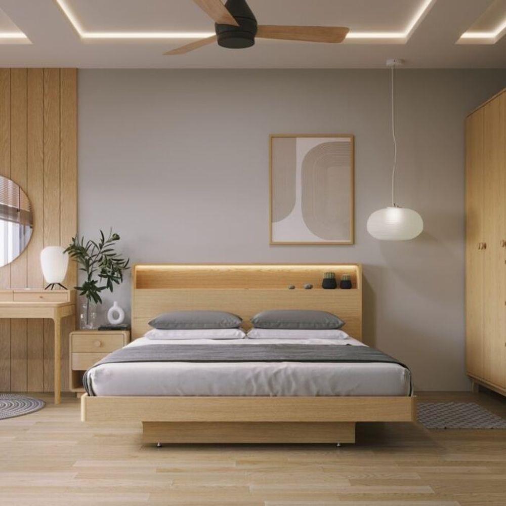 เตียง 6 ฟุต SB FURNITURE HAGI 19217661 สี MONACO OAK