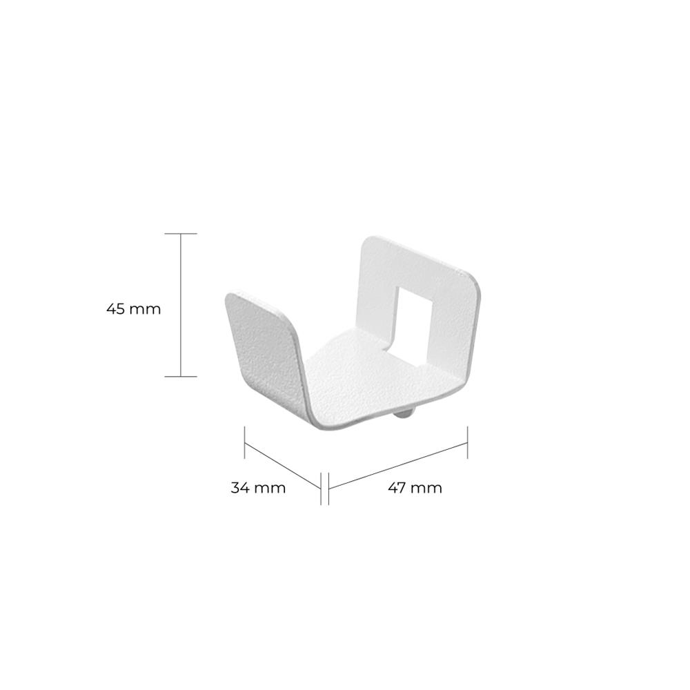 ที่แขวนของเหล็ก SPACEMAKER 3.4X4.7X4.5 ซม. สีขาว