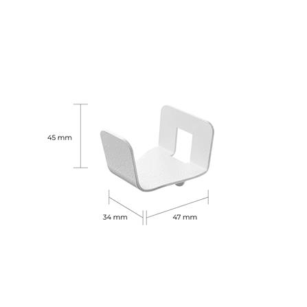 ที่แขวนของเหล็ก SPACEMAKER 3.4X4.7X4.5 ซม. สีขาว_3