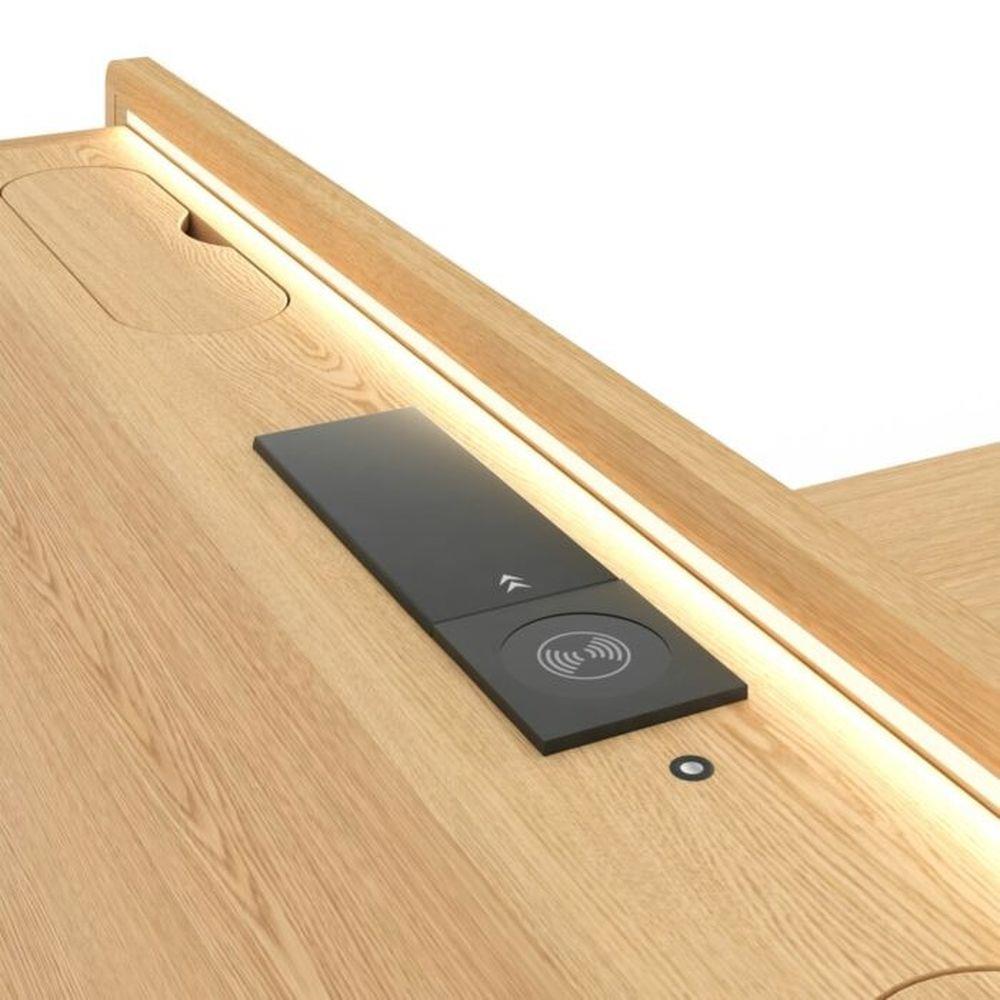 เตียง 6 ฟุต SB FURNITURE HAGI 19217660 สีไม้อ่อน