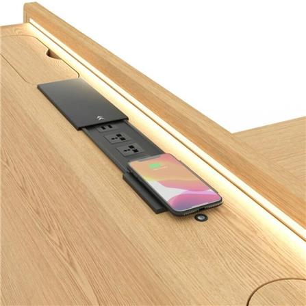 เตียง 6 ฟุต SB FURNITURE HAGI 19217660 สีไม้อ่อน_2