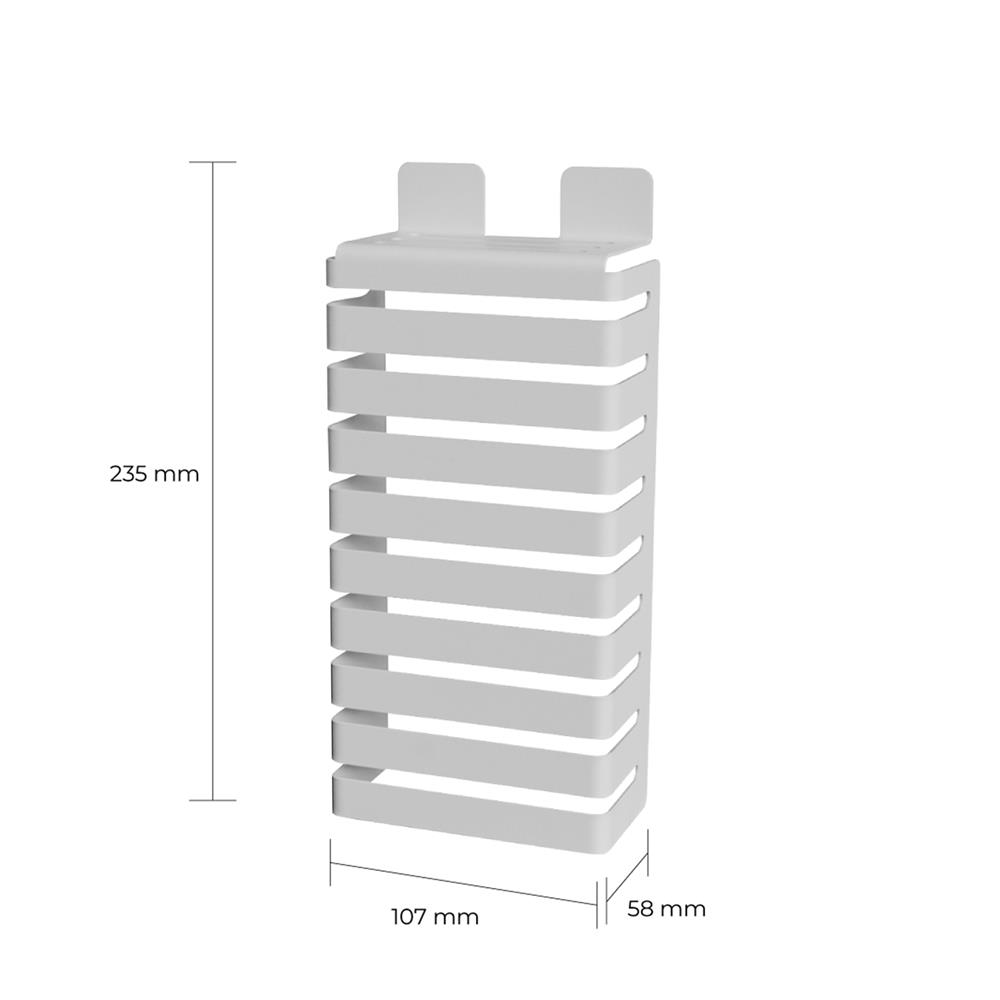 กล่องเหล็กใส่มีด SPACEMAKER 10.7X5.8X23.5 ซม. สีเทา