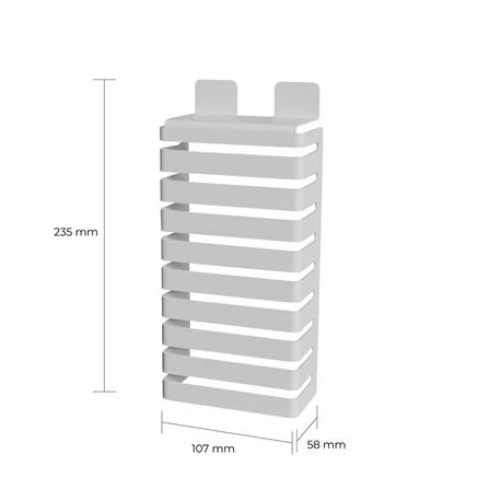 กล่องเหล็กใส่มีด SPACEMAKER 10.7X5.8X23.5 ซม. สีเทา_4
