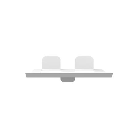 แผ่นชั้นวางของเหล็ก SPACEMAKER 12.4X9X4.6 ซม. สีขาว_1