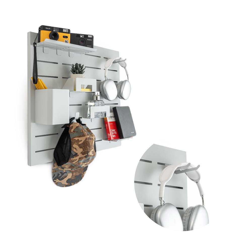 ที่แขวนของเหล็ก SPACEMAKER 4.4X8.4X4.5 ซม. สีขาว