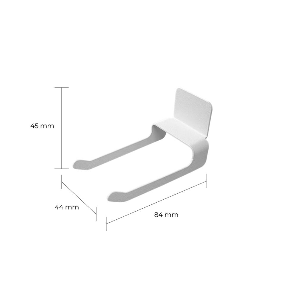 ที่แขวนของเหล็ก SPACEMAKER 4.4X8.4X4.5 ซม. สีขาว
