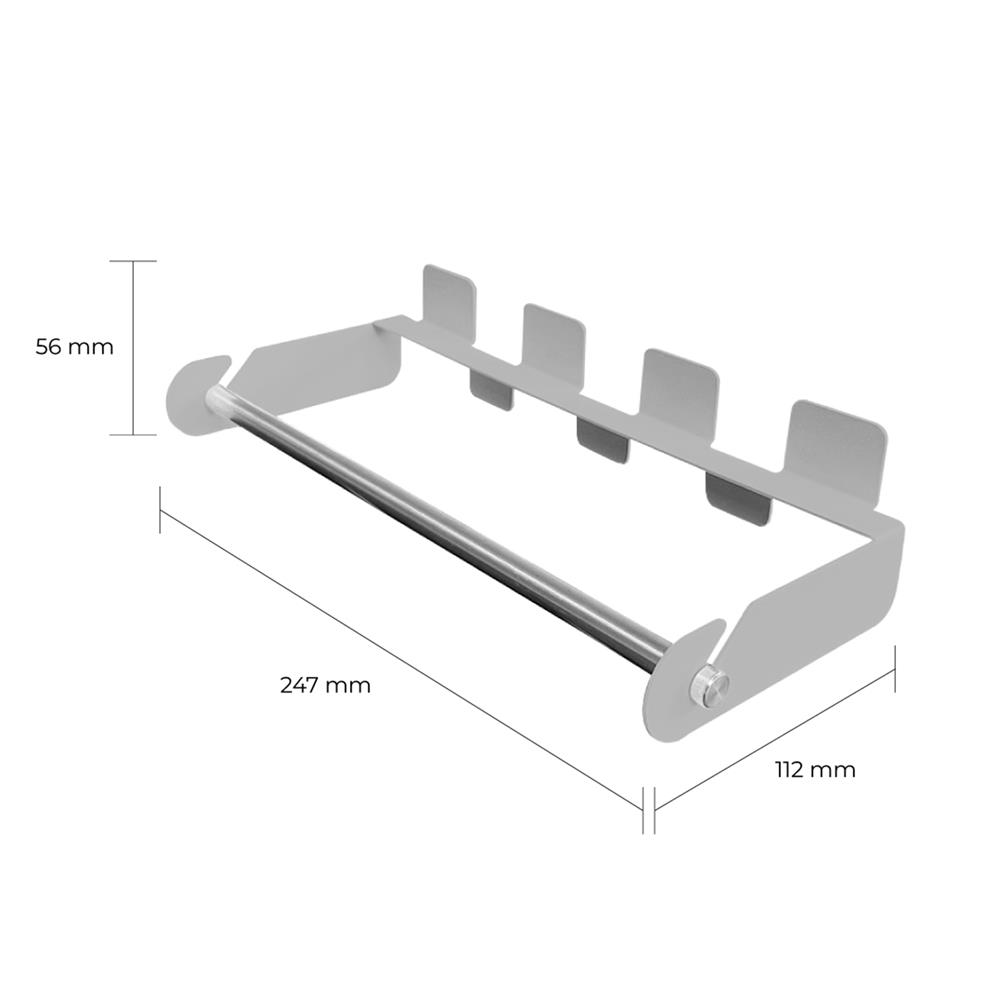 ที่ใส่ทิชชู่ SPACEMAKER 24.7X11.2X5.6 ซม. สีเทา