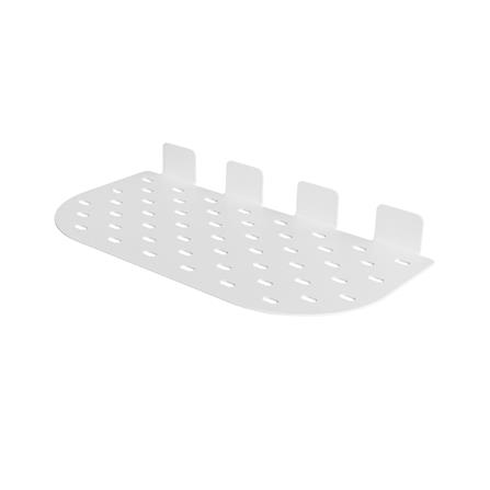 แผ่นชั้นวางของเหล็ก SPACEMAKER 25X12.9X4.6 ซม. สีขาว_0