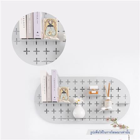 แผ่นชั้นวางของเหล็ก SPACEMAKER 25X12.9X4.6 ซม. สีขาว_2