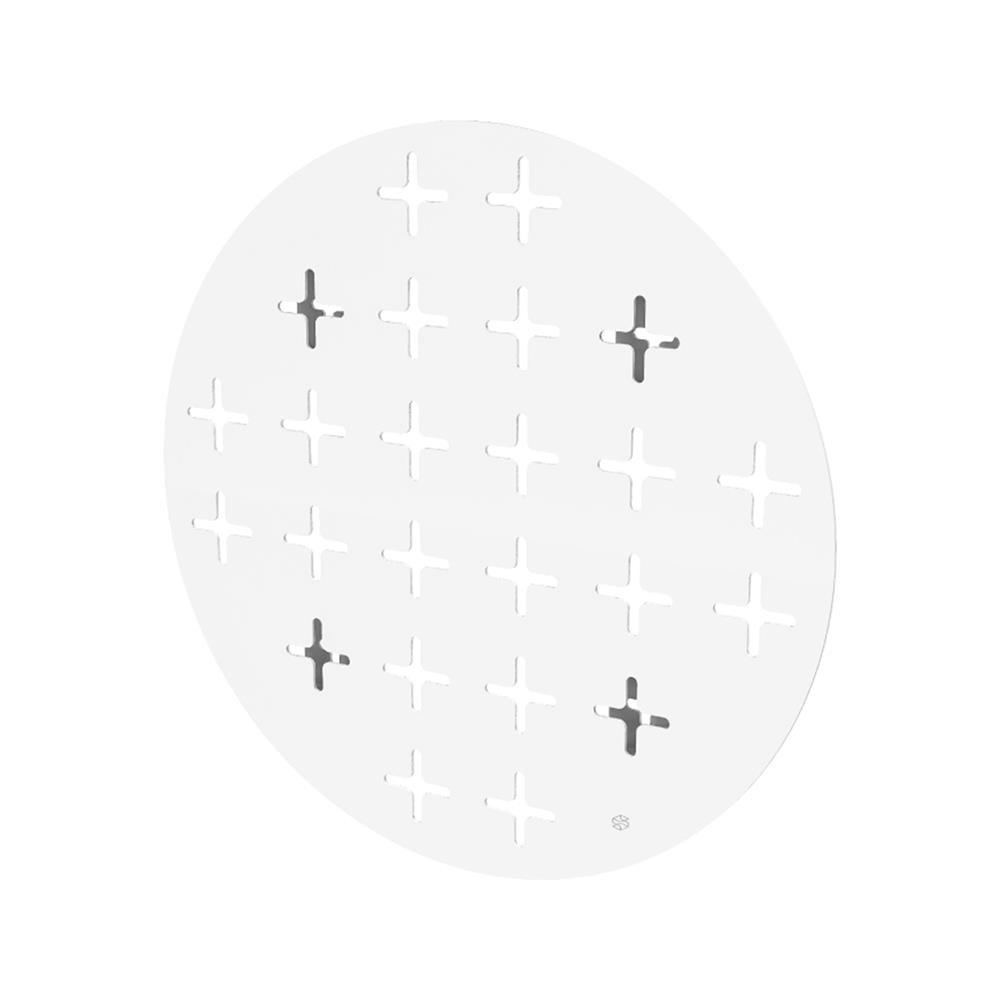 แผ่นเหล็กติดผนัง SPACEMAKER 40.5X2.2X40.5 ซม. สีขาว