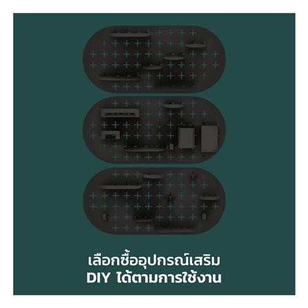 แผ่นเหล็กติดผนัง SPACEMAKER 84.6X2.2X40.5 ซม. สีดำ_2