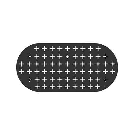 แผ่นเหล็กติดผนัง SPACEMAKER 84.6X2.2X40.5 ซม. สีดำ_1